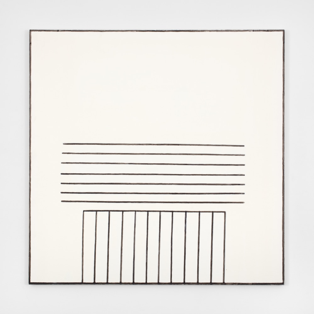 Dan Walsh Outlook, 1994 acrylic on canvas 60 x 60 in. (152.4 x 152.4 cm)