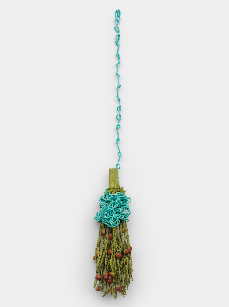 Veronica Ryan Hanging Palm, 2023 patinated bronze 48 1/8 x 9 1/2 x 8 3/4 in. (122 x 24 x 22 cm)