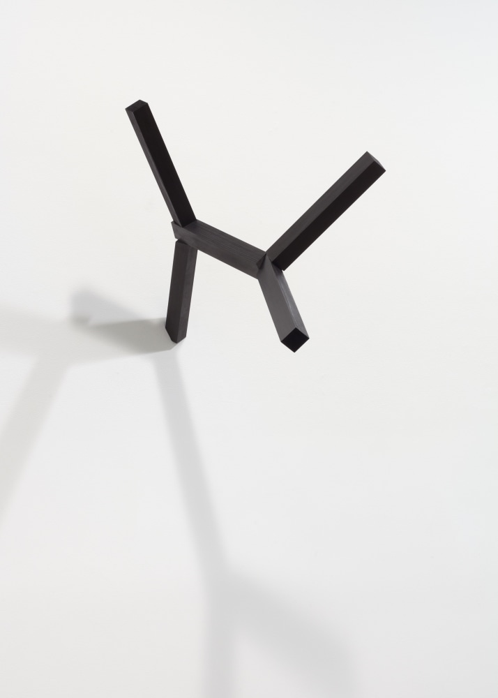 Joel Shapiro untitled, 2013 wood and casein 27 1/8 x 21 x 32 1/4 in. (68.9 x 53.3 x 81.9 cm)