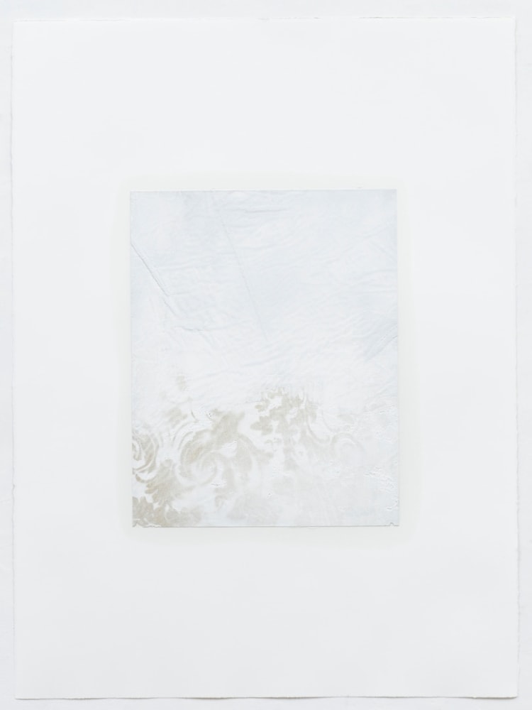 Rudolf Stingel "Untitled" 2007 Oil and enamel on Rives BFK paper 30 x 22 1/4 in.