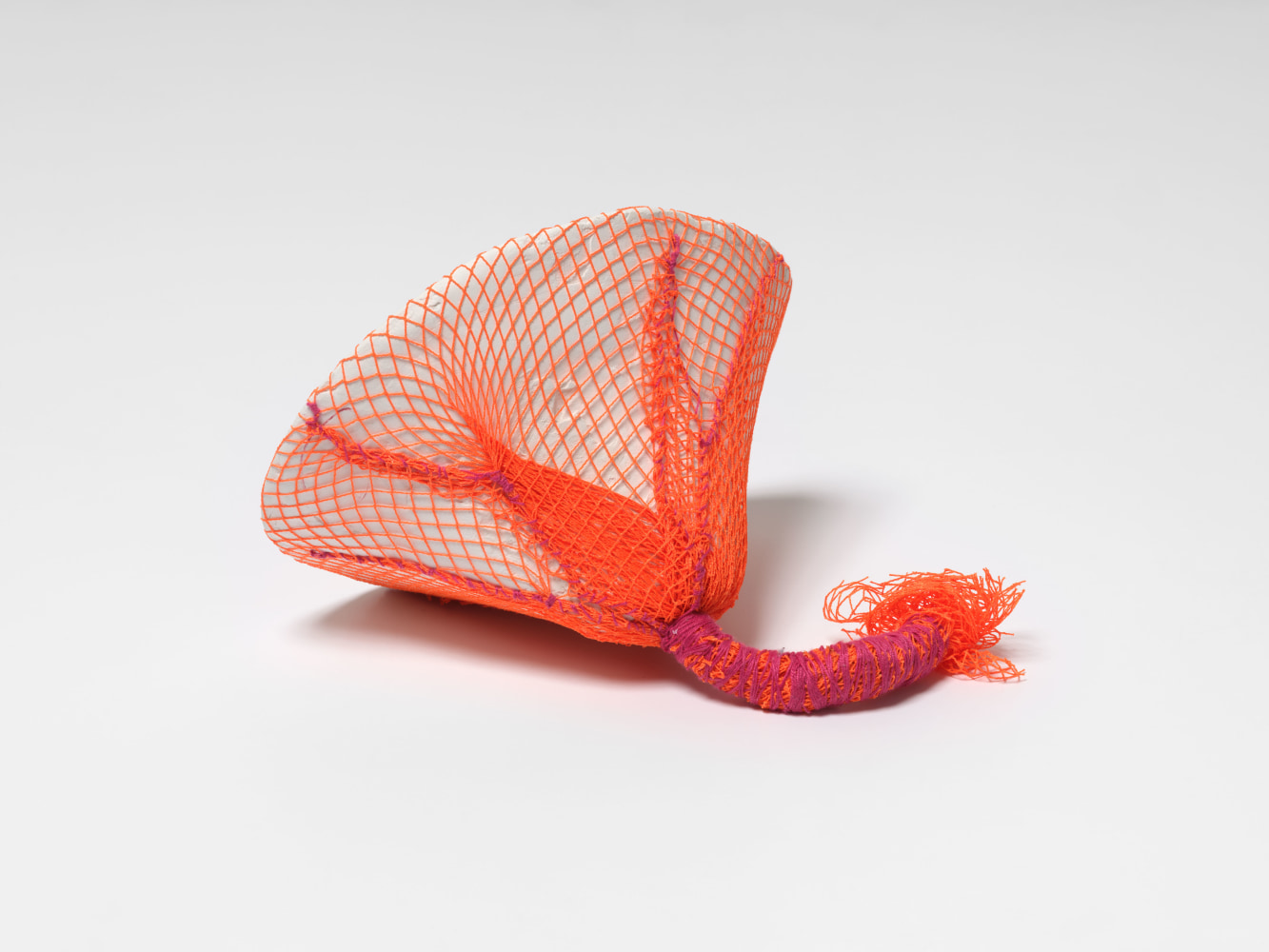 Veronica Ryan Completion, 2023 Hydrocal, thread, ink 6 3/4 x 8 1/2 x 9 in. (17.1 x 21.6 x 22.9 cm)