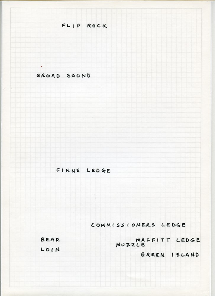 Carl Andre "123456 123456 123456 123456 123456" 1972 Pen on graph paper 8 1/2 x 11 5/8 in.