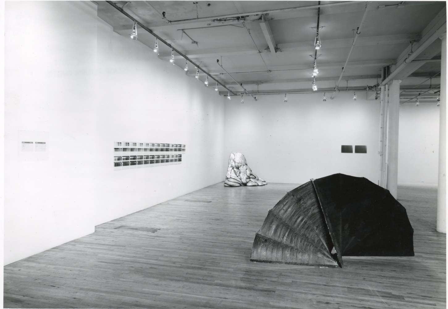 Installation view, Group Exhibition, Paula Cooper Gallery, 155 Wooster Street, New York, December 13 1975 - January 14 1976. Photo: Geoffrey Clements.