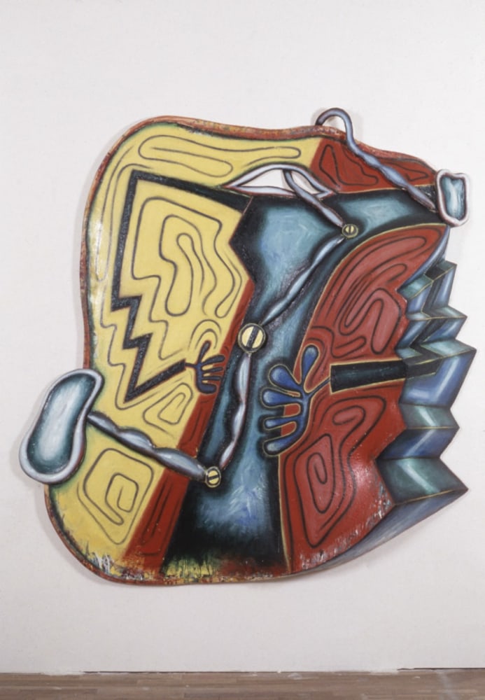 Elizabeth Murray &quot;The Unscrew Painting&quot; 1993 Oil on canvas 73&quot; x 71&quot; x 12&quot;