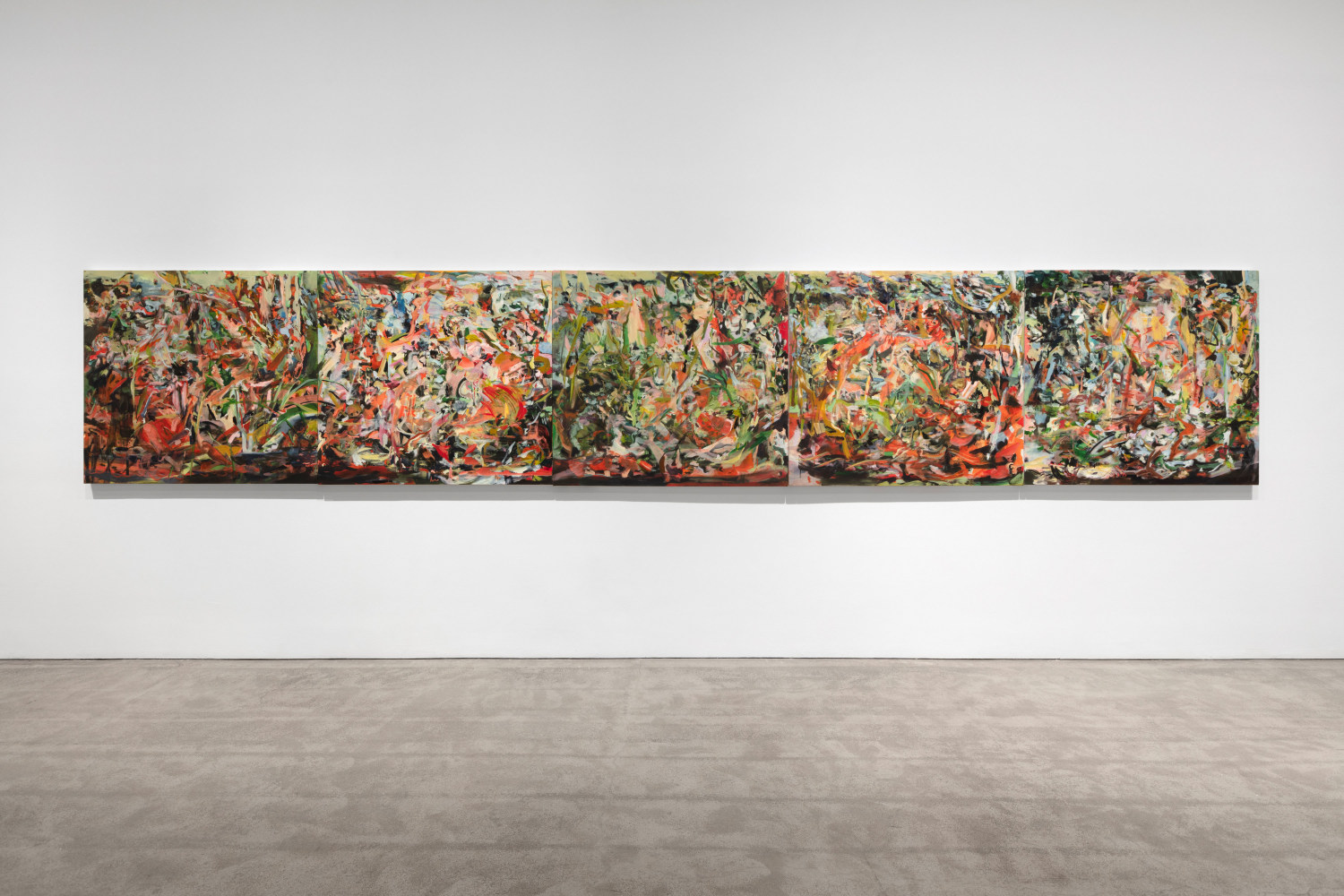 Cecily Brown Those are pearls that were his eyes, 2016 oil on aluminum 43 x 53 in. (109.2 x 134.6 cm)