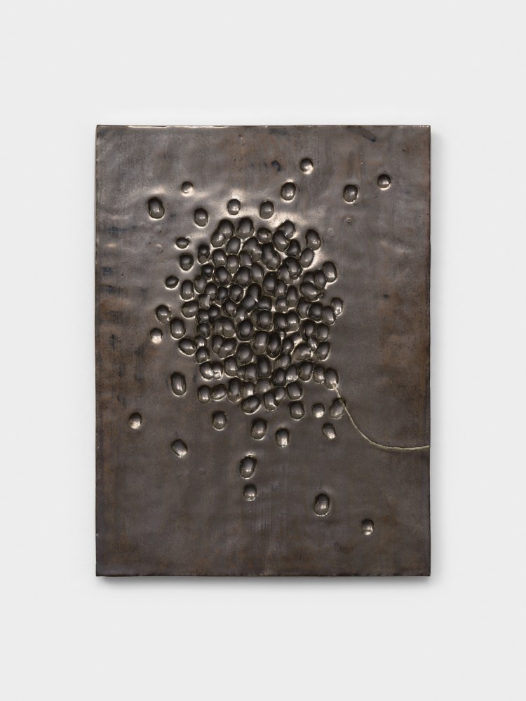 Tetsuya Yamada Untitled (from smoke series) B#2, 2013 glazed ceramic 22 1/4 x 16 1/2 x 1 in. (56.5 x 41.9 x 2.5 cm)