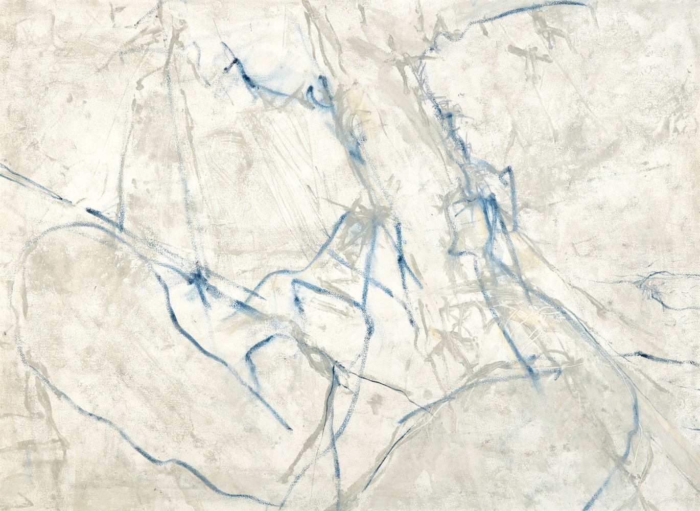 Beatrice Caracciolo Coraggio, 2013 pigment, water soluble chalk, graphite, gouache on Saunders Waterford Paper on canvas 42 1/4 x 58 in. (107.3 x 147.3 cm)
