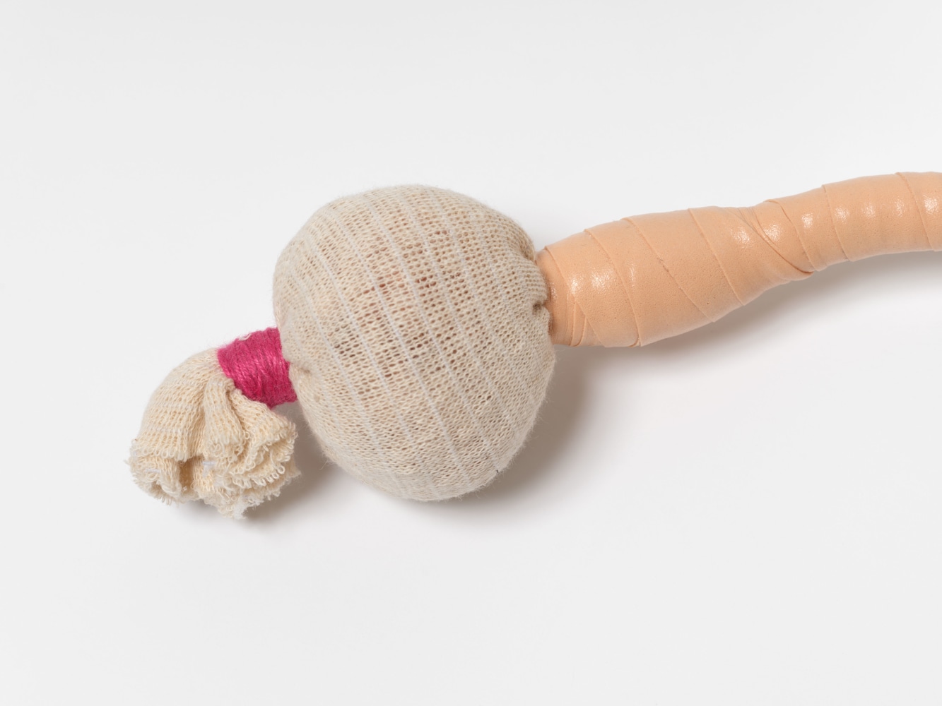 Veronica Ryan Rites in Saying Goodbye (detail), 2024 himalayan salt, plaster bandage, and cotton stockinette bandage 5 1/2 x 18 1/2 x 6  in. (14 x 47 x 15.2 cm)