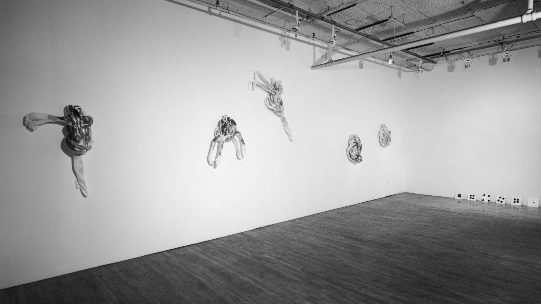 Installation view, Small Series, Paula Cooper Gallery, 96 - 100 Prince Street, New York, December 10 1972 - January 12 1973. © Lynda Benglis / Licensed by Artists Rights Society (ARS) New York. Courtesy PACE, New York, and Paula Cooper Gallery, New York. Photo: Robert E. Mates and Paul Katz
