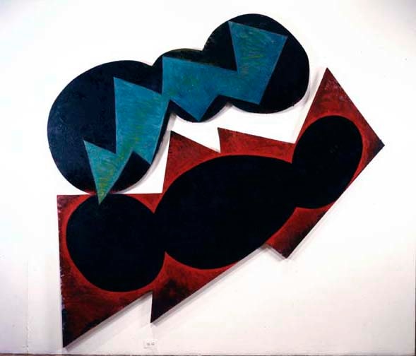 Elizabeth Murray &quot;Heart and Mind&quot; 1981 Oil on canvas 9'3&quot; x 9'6&quot;