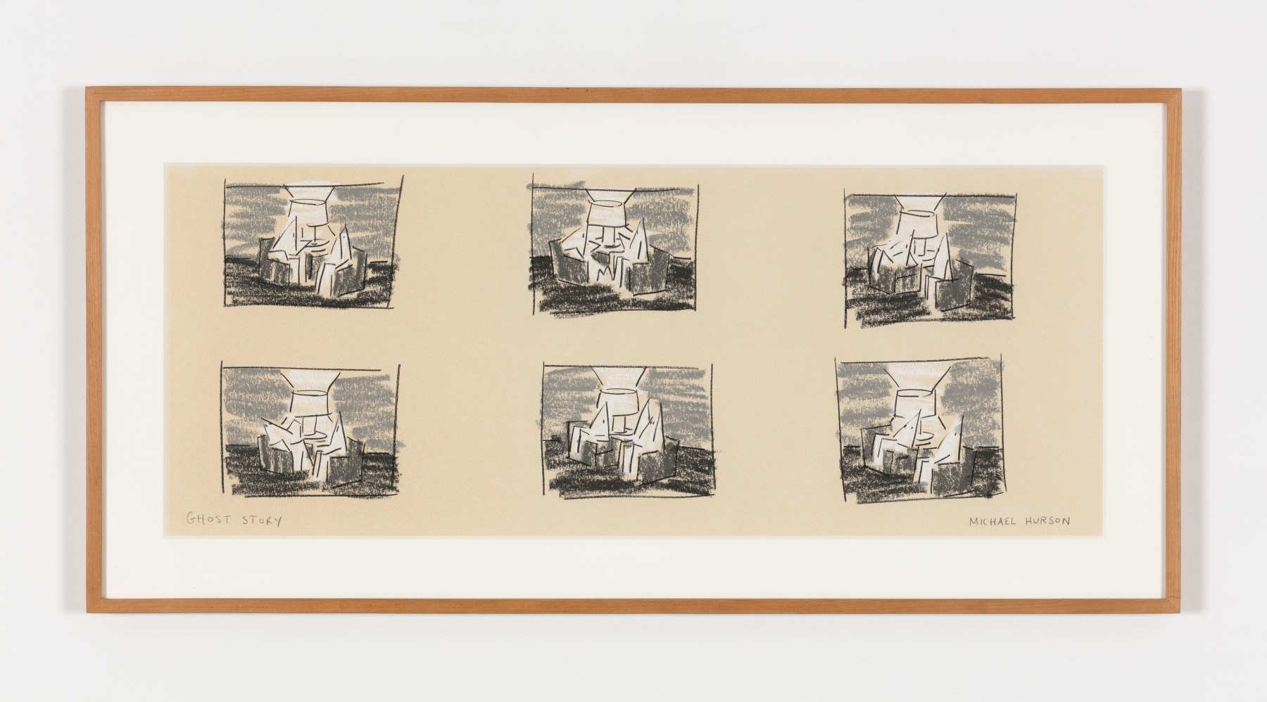 Michael Hurson Ghost Story, 1971 pastel and charcoal on paper 11 3/4 x 29 3/4 in. (29.8 x 75.6 cm) frame: 16 1/2 x 34 1/2 in. (41.9 x 87.6 cm)