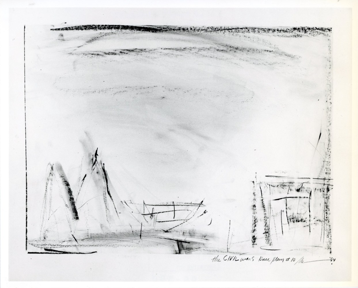 Robert Wilson &quot;The Civil Wars&quot; 1984 Graphite on paper 18&quot; x 24&quot;