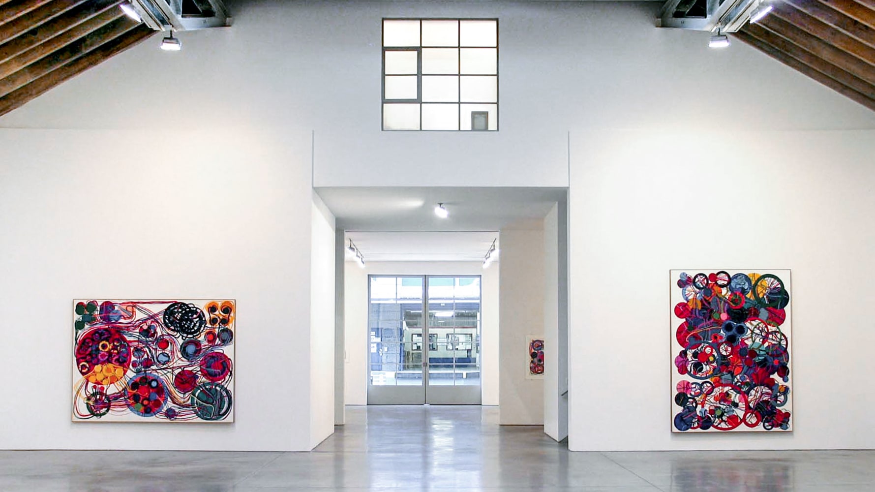 Installation view, Paintings and Drawings, 1980 - 2002, Paula Cooper Gallery, 534 W 21st Street, New York. © Kanayama Akira and Tanaka Atsuko Association.