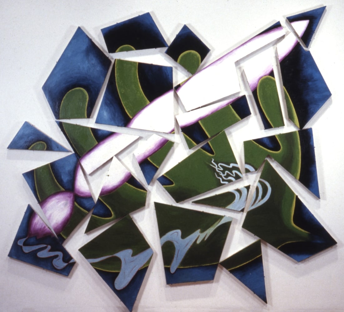 Elizabeth Murray &quot;Art Part&quot; 1980-81 Oil on canvas 9' 7&quot; x 10' 4&quot;