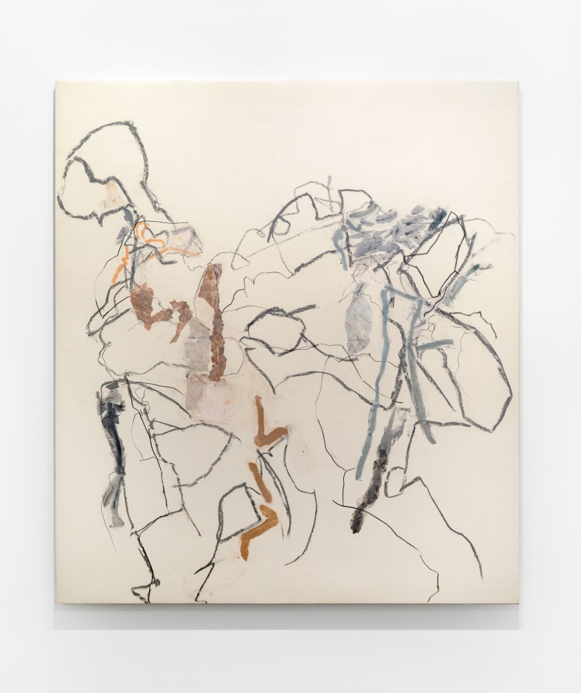 Beatrice Caracciolo, Combattere 2, 2021, mixed media and collage on paper, mounted on canvas