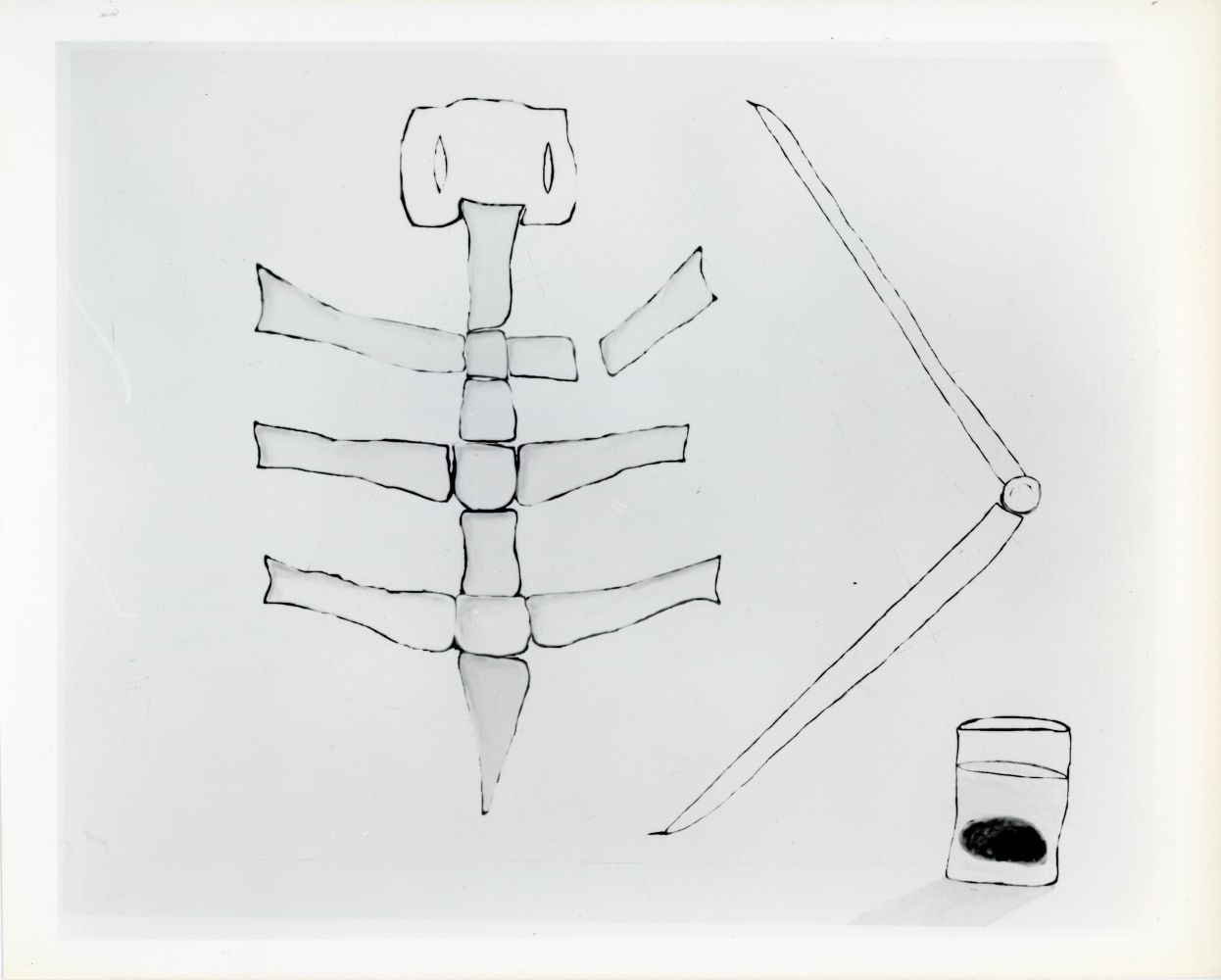 Peter Campus &quot;a small thing&quot; 1989 computer drawing on photographic paper 20&quot; x 24&quot; edition 1/6
