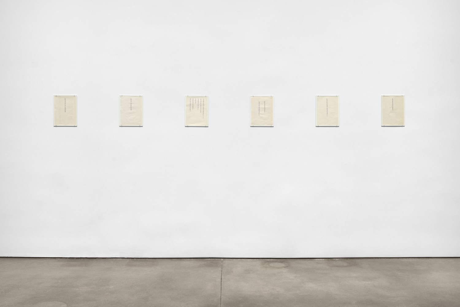 Installation view, Carl Andre, Paula Cooper Gallery, New York, January 9 – February 8, 2025. © 2025 Carl Andre / Artists Rights Society (ARS), New York. Courtesy Paula Cooper Gallery, New York. Photo: Steven Probert.