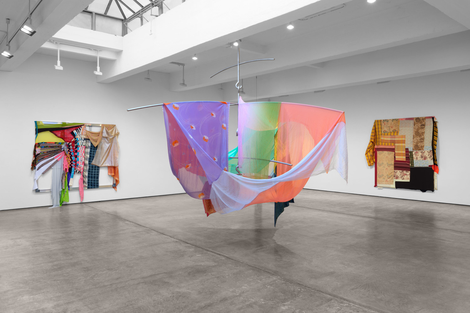 Installation view, Eric N. Mack, Paula Cooper Gallery, 2023. © 2023 Eric N. Mack. Courtesy Paula Cooper Gallery, New York. Photo: Steven Probert.