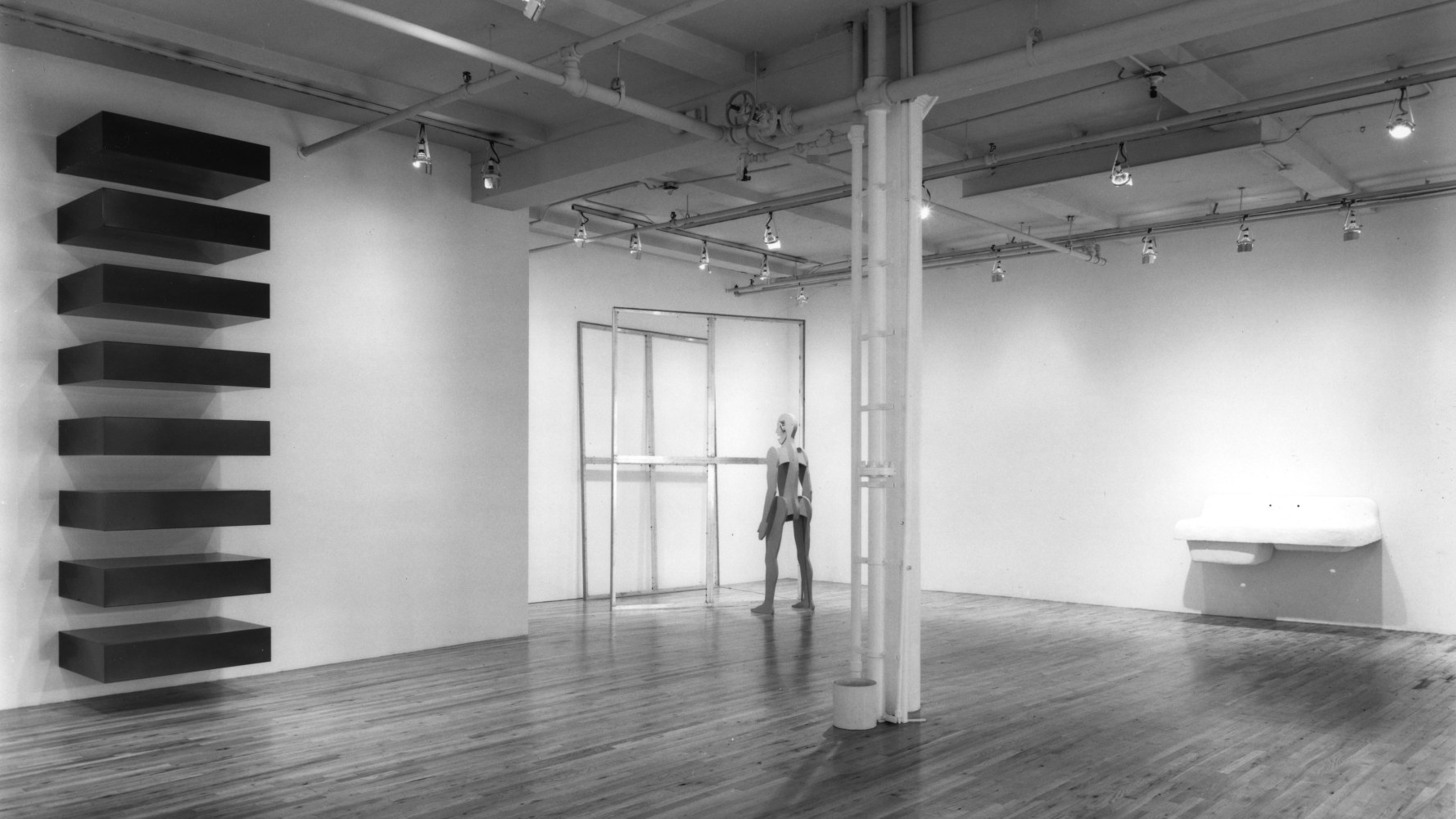 Installation view, Group Show, Paula Cooper Gallery, 155 Wooster Street, New York, May 24 - June 22, 1984. Photo: Geoffrey Clements.