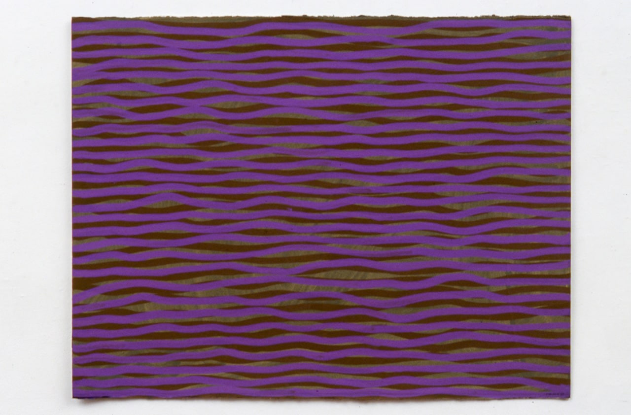 Sol LeWitt "Horizontal Brushstrokes (More or Less)" 2003 Gouache on paper 22 5/8 x 30 in.