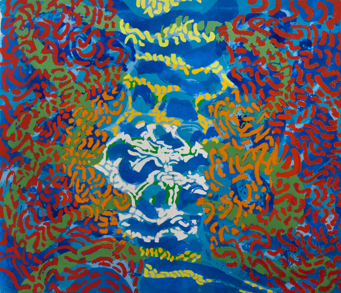Mark di Suvero Untitled, circa 1995 acrylic paint on canvas 112 x 130 in. (284.5 x 330.2 cm)