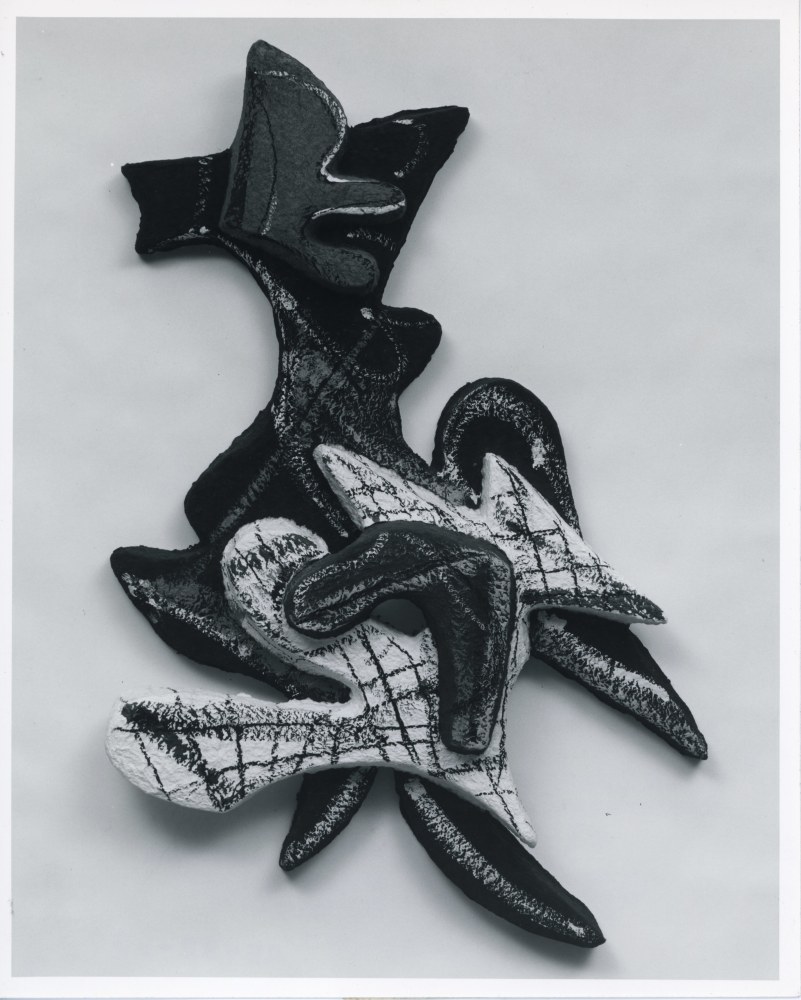 Lynda Benglis &quot;Aquanot #31&quot; 1980 Cast paper, pigment, charcoal 53 1/2&quot; x 32&quot; x 6&quot;