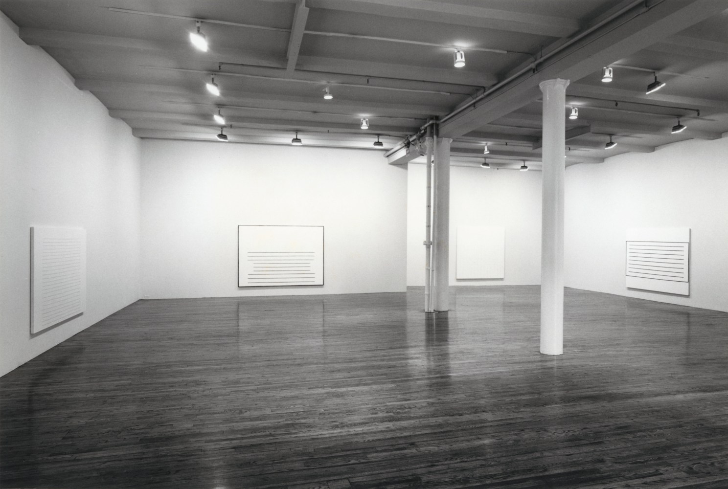 Installation view, Painting, Paula Cooper Gallery, 155 Wooster Street, New York, January 5 - 28, 1995. © Dan Walsh. Courtesy Paula Cooper Gallery, New York. Photo: Geoffrey Clements.