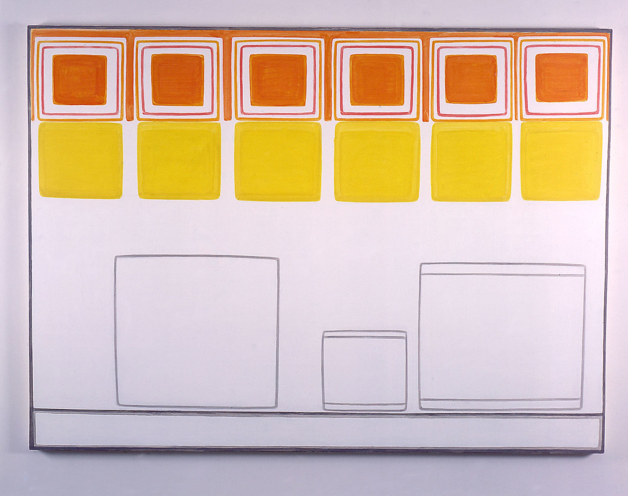 Dan Walsh "Station" 2000 Acrylic on canvas 66 x 90"
