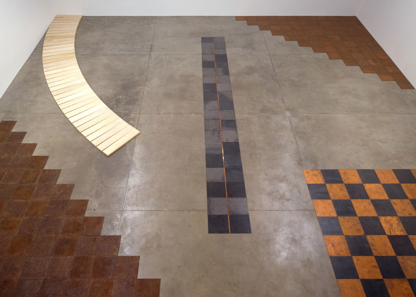 Installation view, Prospective Retrospective, Paula Cooper Gallery, 534 W 21st Street, New York, © 2025 Carl Andre / Artists Rights Society (ARS), New York. Courtesy Paula Cooper Gallery, New York. Photo: Adam Reich.
