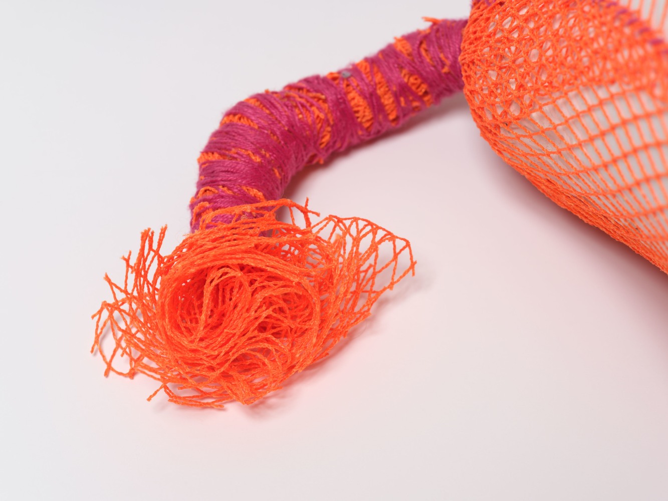 Veronica Ryan Completion, 2023 Hydrocal, thread, ink 6 3/4 x 8 1/2 x 9 in. (17.1 x 21.6 x 22.9 cm)