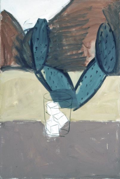 Michael Hurson &quot;Ice Cube Painting&quot; 1972 Oil and silkscreen on canvas 44&quot; x 30&quot;