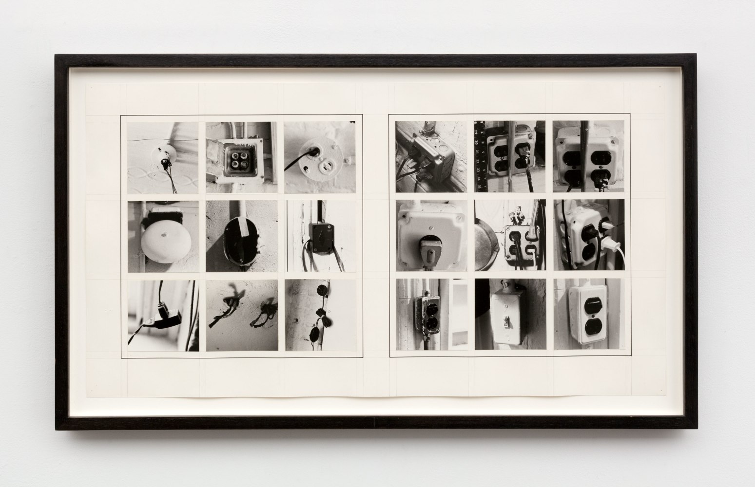 Sol LeWitt Autobiography, (detail), 1979 Black and white photographs mounted on board, 60 pieces 12 x 22 in. (30.5 x 55.9 cm) each board: 13 1/2 x 23 1/2 in. (34.3 x 59.7 cm) framed each: 14 1/4 x 24 1/4 x 1 1/2 in. (36.2 x 61.6 x 3.8 cm)