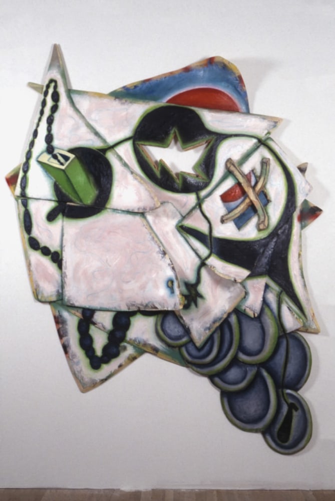 Elizabeth Murray &quot;Shack&quot; 1993 Oil on canvas 87&quot; x 73&quot; x 14&quot;