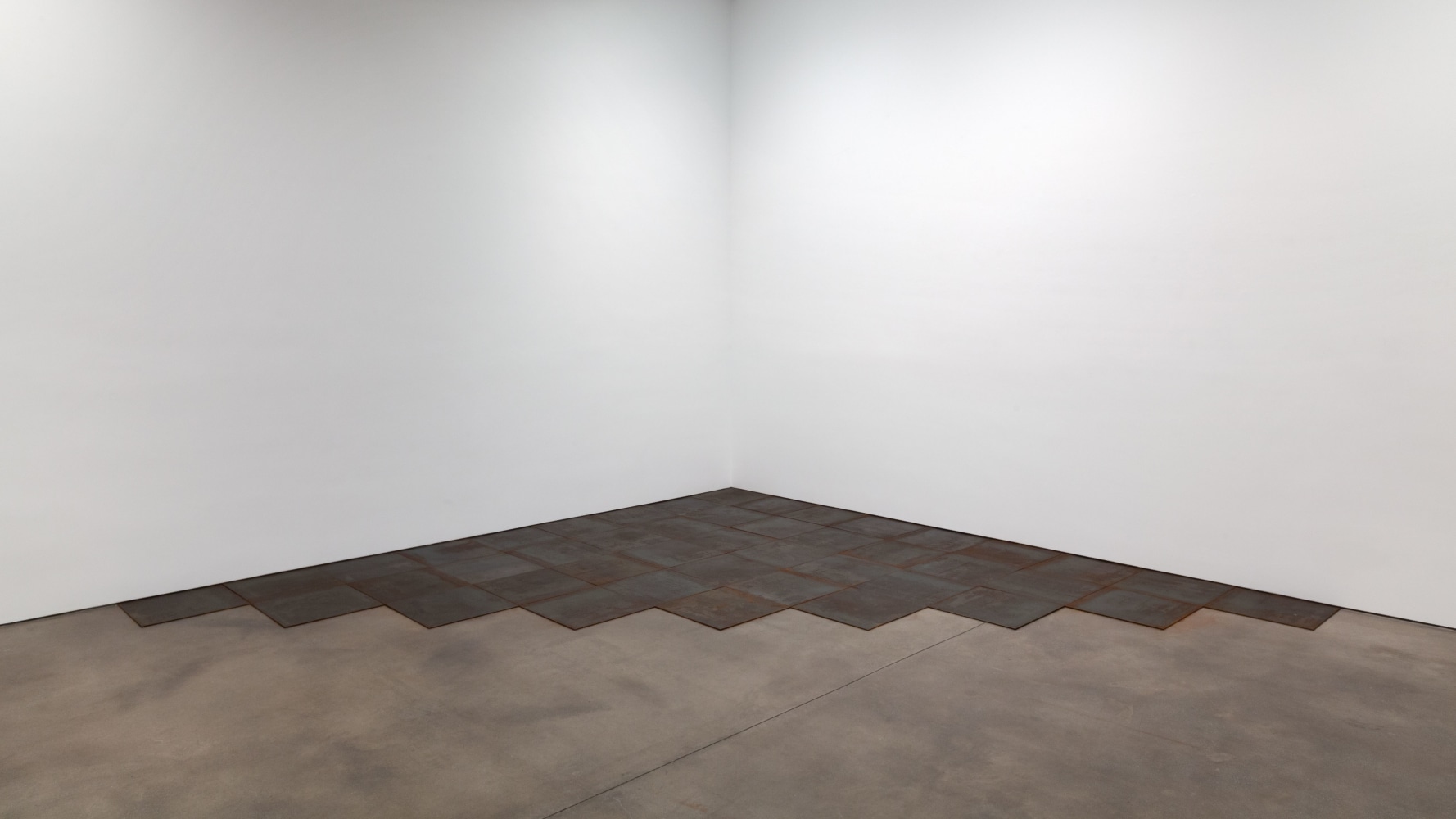 Installation view, Carl Andre, Redoubt, October 27 – December 22, 2012