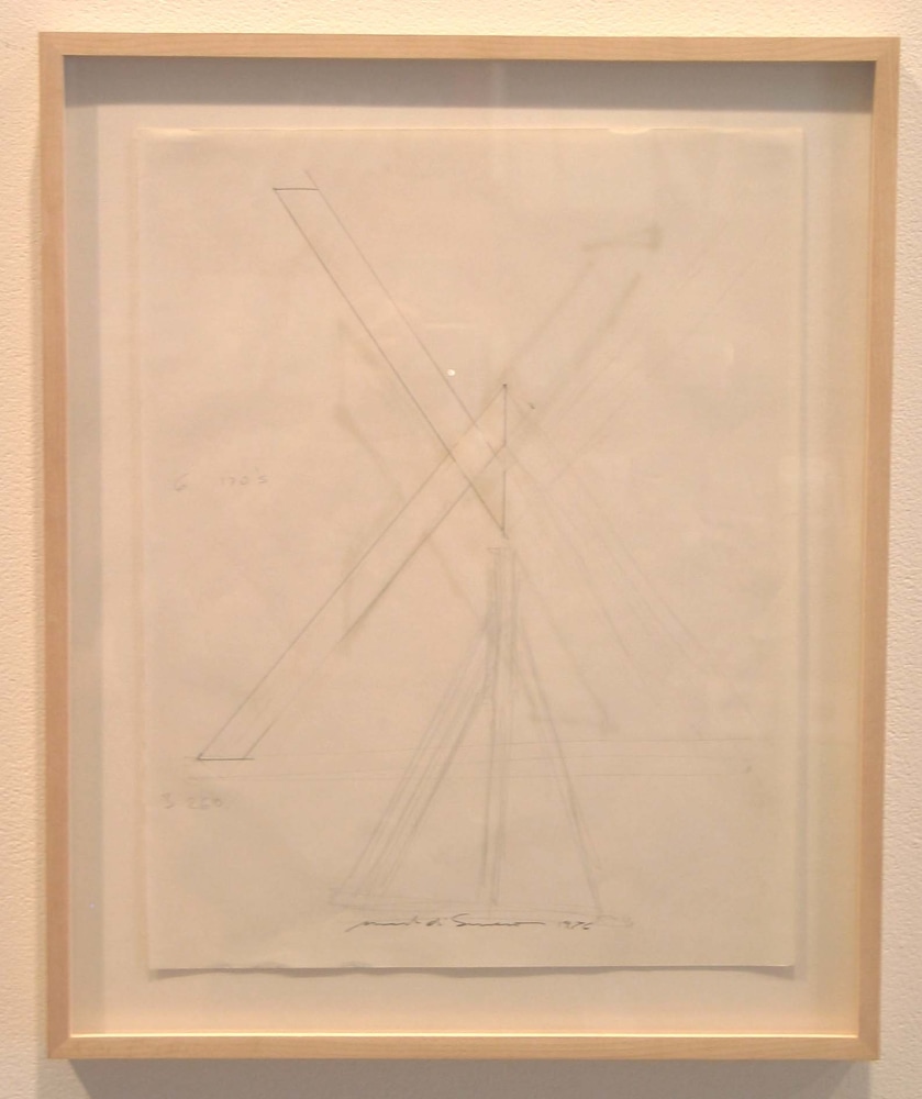 Mark di Suvero "Untitled" 1976 Pencil on paper 13 3/4 x 10 3/4 in.