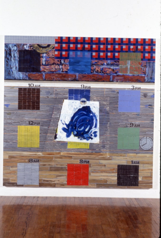 Jennifer Bartlett &quot;Eight A.M.&quot; 1991-92 Oil on canvas 7' x 7'