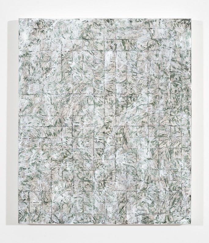 Julian Lethbridge "Forced Field I" 2008 Oil and oil stick on linen 19 x 16 in.