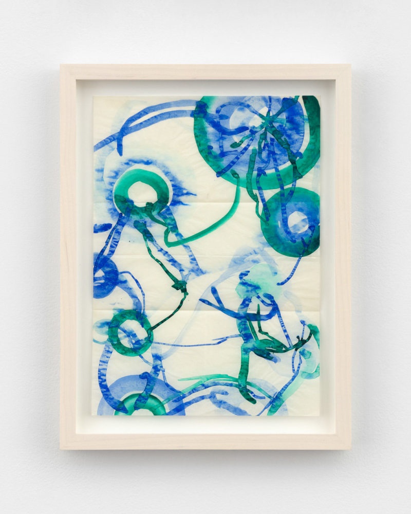 Atsuko Tanaka, Untitled, 1964, watercolor and gouache on paper, 11 5/8 x 8 3/16 in. (29.5 x 20.8 cm) © Kanayama Akira and Tanaka Atsuko Association. Courtesy Paula Cooper Gallery, New York. Photo: Steven Probert