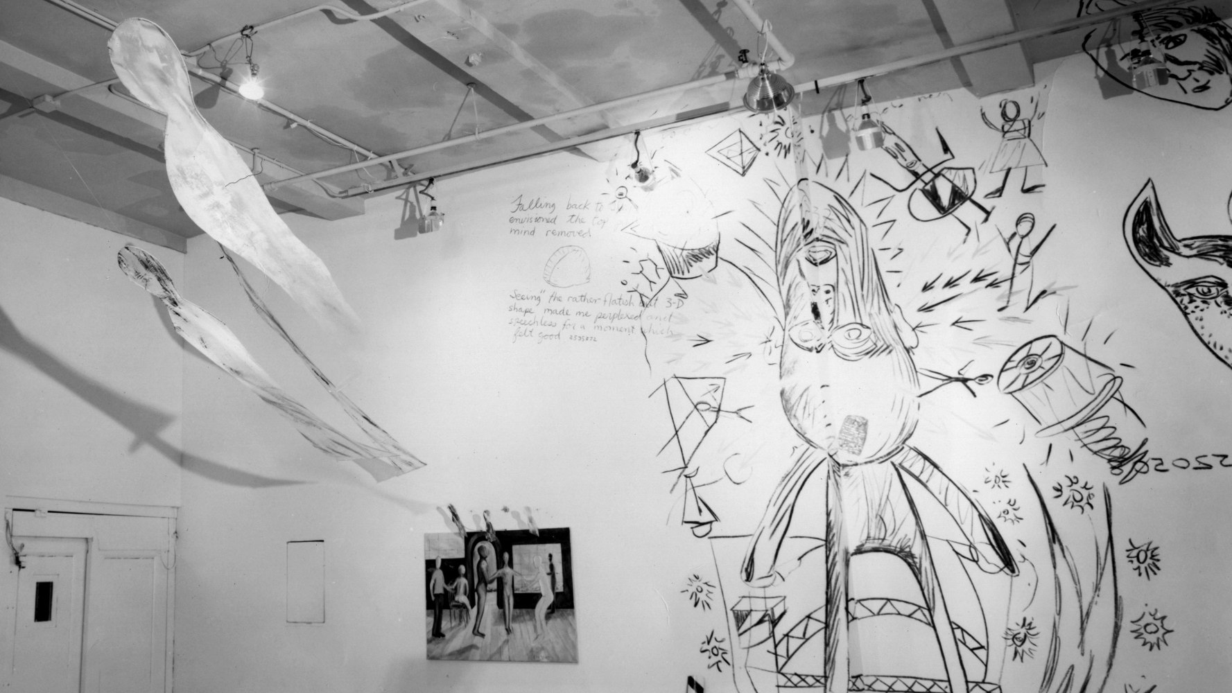 Installation view, Jonathan Borofsky, Paula Cooper Gallery, 155 Wooster Street, New York, October 18 - November 15 1980. © Jonathan Borofsky. Courtesy Paula Cooper Gallery, New York. Photo: Geoffrey Clements.