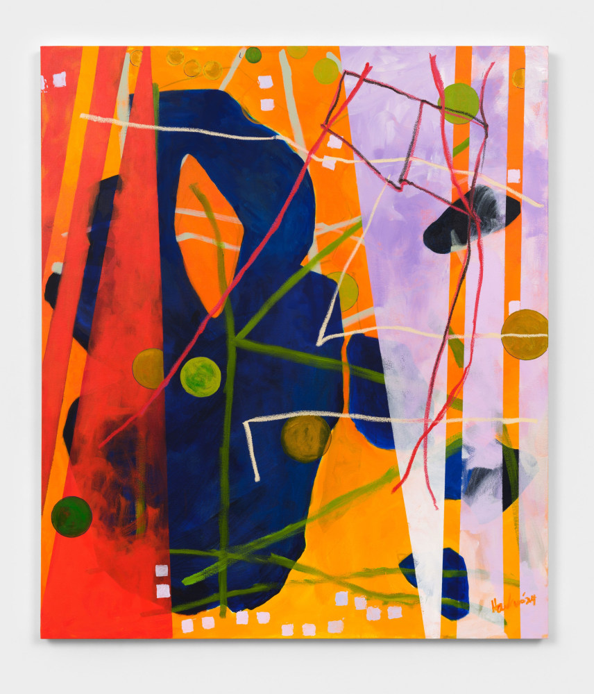 Cynthia Hawkins
Chapter 3: Maps Necessary for a Walk in 4D, 2024
acrylic on canvas with oil bar
70 x 60 in. (177.8 x 152.4 cm)