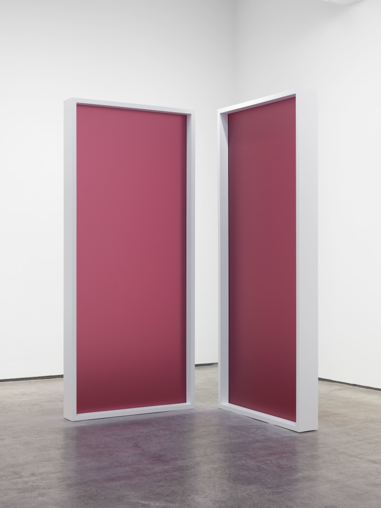 Untitled (LeWitt) #2 and #3, (detail), 2016 UV-print on plexiglass Image Dimensions: 84 x 36 1/4 inches (213.4 x 92.1) each Framed Dimensions: 85 3/4 x 37 3/4 x 6 inches (217.8 x 95.9 x 15.2 cm) each