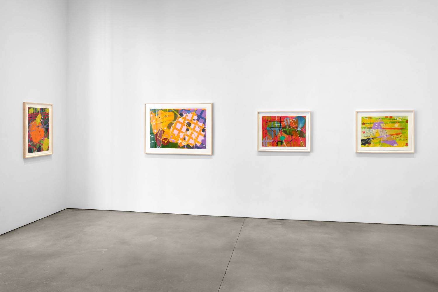 Installation view, Cynthia Hawkins: Maps Necessary for a Walk in 4D,  Paula Cooper Gallery, New York, March 27 – May 3, 2025. © Cynthia Hawkins. Courtesy of the artist, Paula Cooper Gallery, New York, and STARS, Los Angeles Photo: Steven Probert
