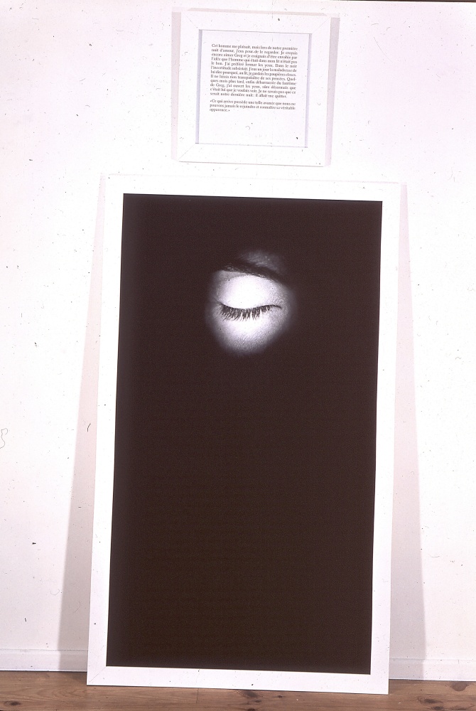 Sophie Calle "Autobiographies (The Other)" 1992 Gelatin silver print 67 x 39 1/2"