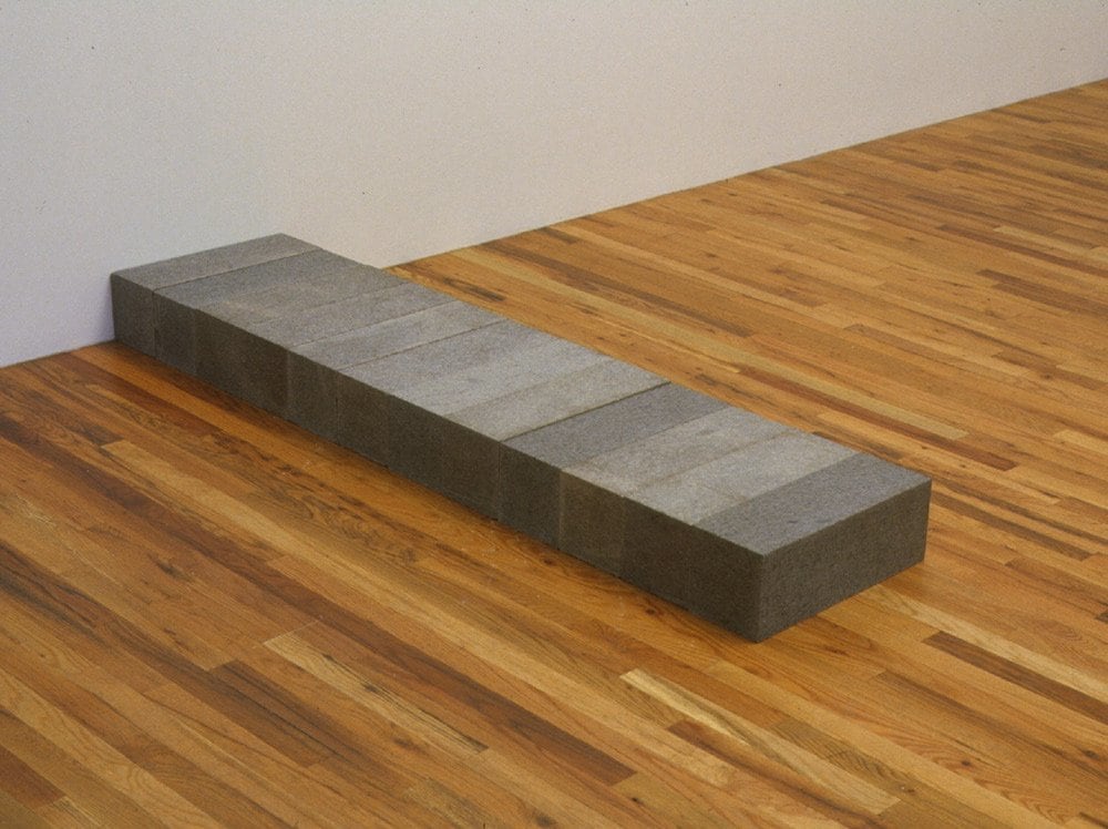 Carl Andre &quot;Squantum&quot; 1992 Quincy granite, 12 units Overall 6&quot; x 18&quot; x 72 1/2&quot;