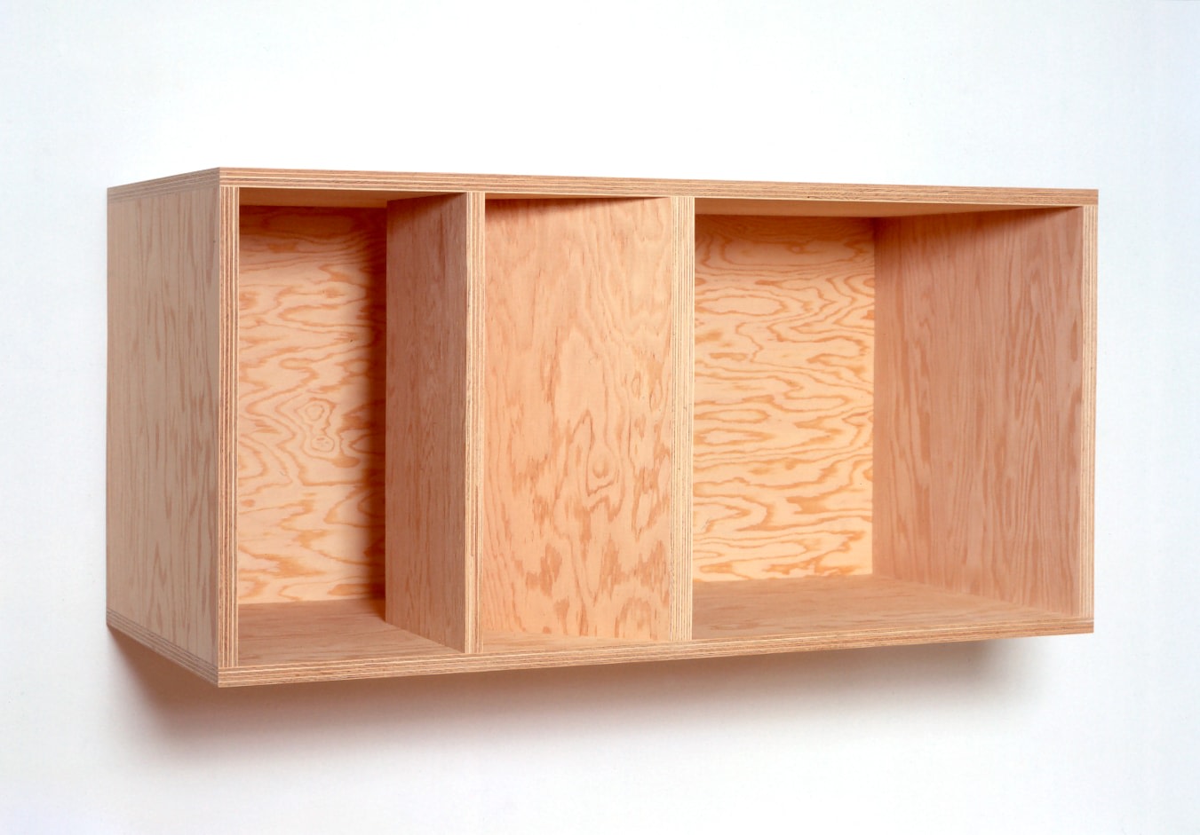 Donald Judd  Untitled, 1989  douglas fir plywood  19 5/8 x 39 3/8 x 19 5/8 in. (49.8 x 100 x 49.8 cm)  signed PB stamped Judd/ Ballantine and dated verso lower left corner