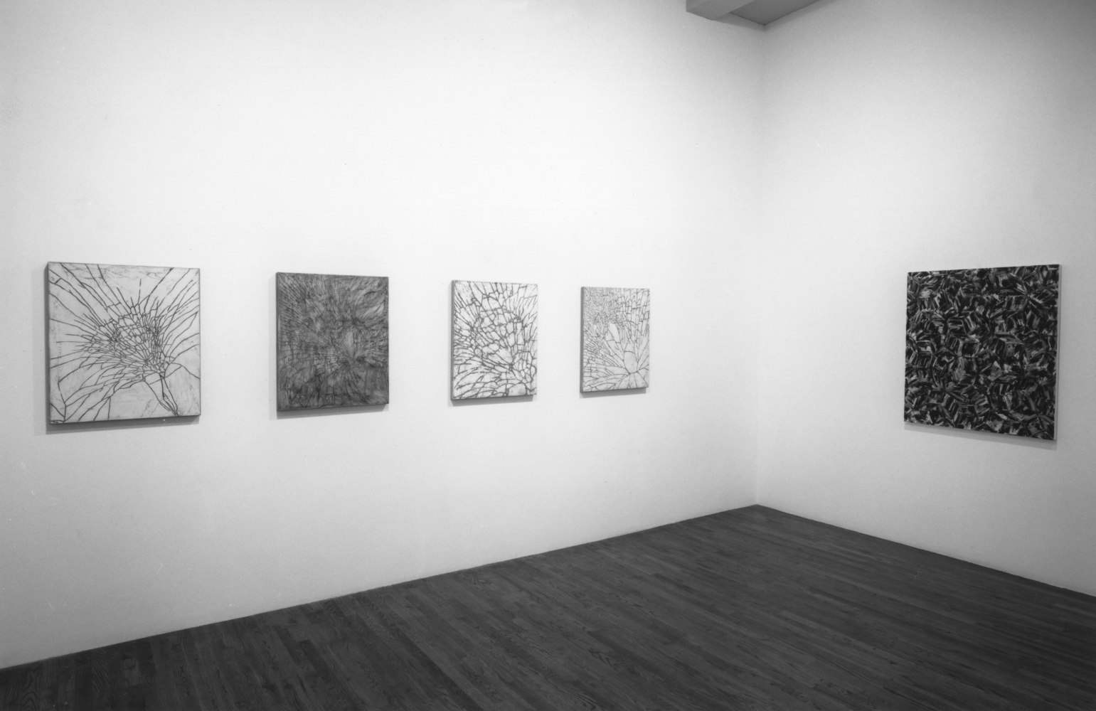 Installation view, Recent Paintings, Paula Cooper Gallery, 155 Wooster Street, New York, November 4 - December 3, 1992. © Julian Lethbridge. Courtesy Paula Cooper Gallery, New York. Photo: Geoffrey Clements.