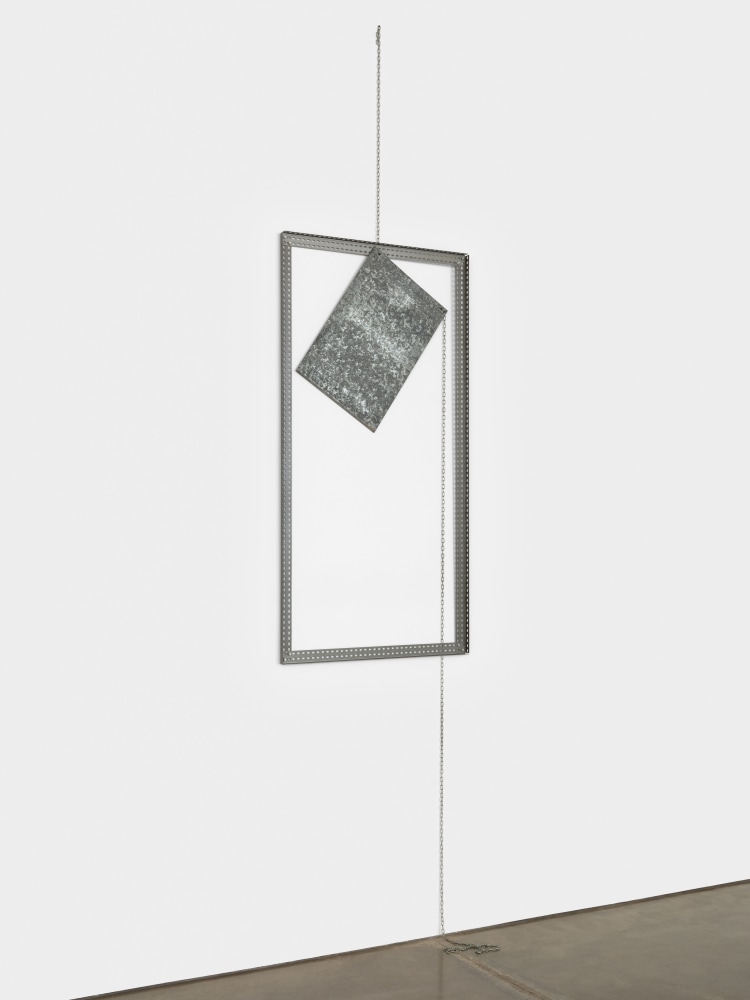 Luciano Fabro
Computer, 1988
steel, iron and zinc
78 3/4 x 39 3/8 x 2 in. (200 x 100 x 5 cm)