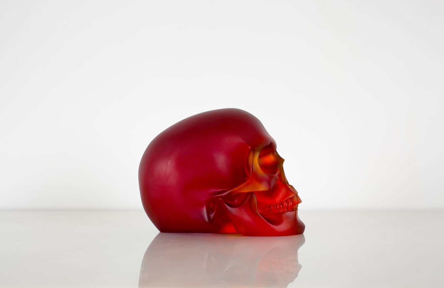 Sherrie Levine Red Skull, 2011 cast glass 5 1/4 x 7 x 4 1/4 in. (13.3 x 17.8 x 10.8 cm)