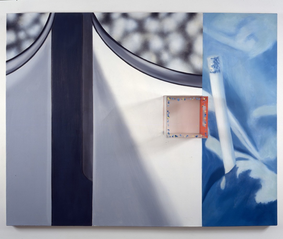 James Rosenquist The Space That Won't Fail, 1962 oil on canvas with mixed media 48 x 60 x 8 inches (121.9 x 152.4 x 20.3 cm)