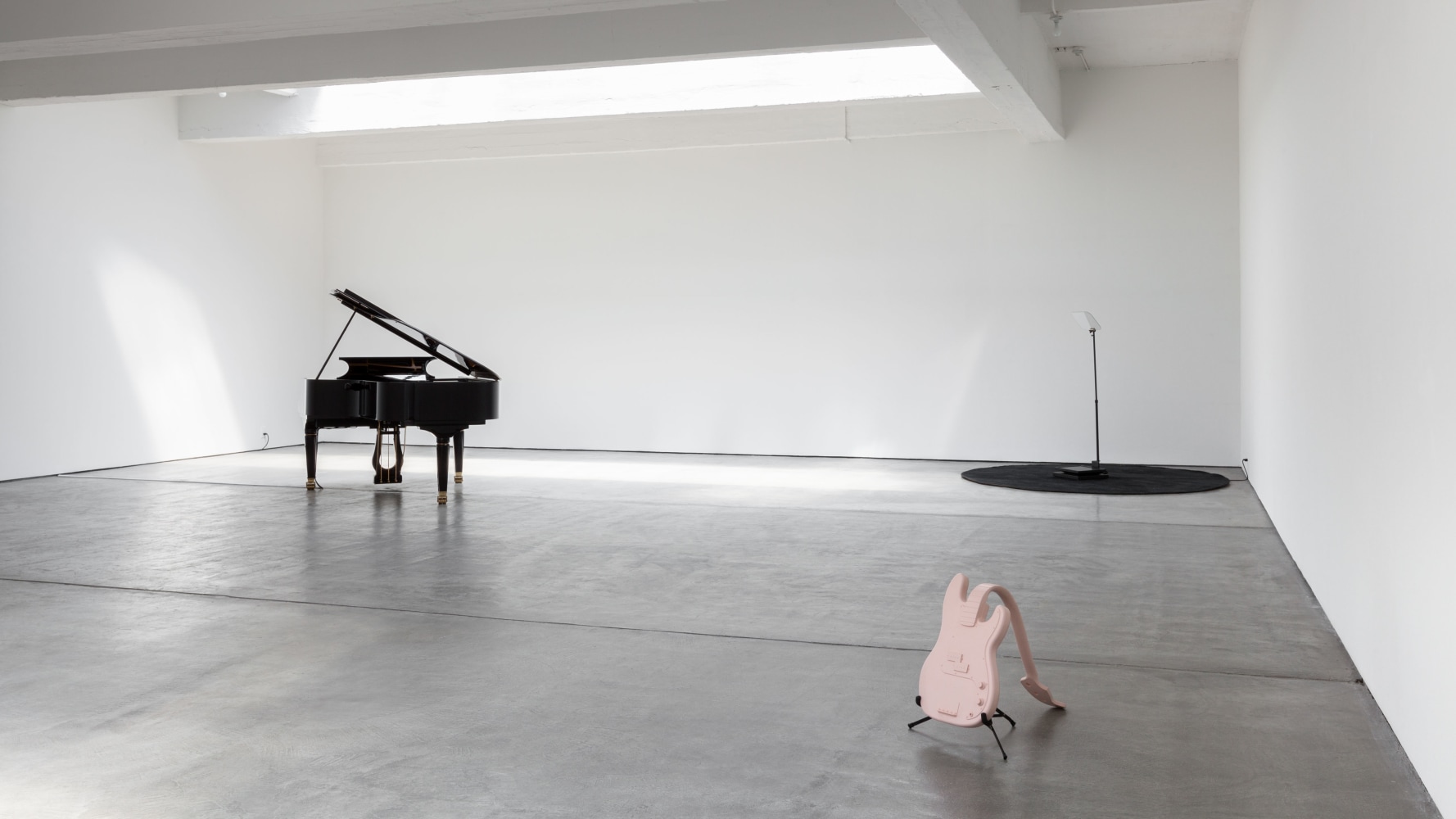 Installation view, Céleste Boursier-Mougenot, Bruce Conner, Latifa Echakhch, Charles Gaines, Christian Marclay, Claes Oldenburg & Coosje van Bruggen, April 26 – July 16, 2014